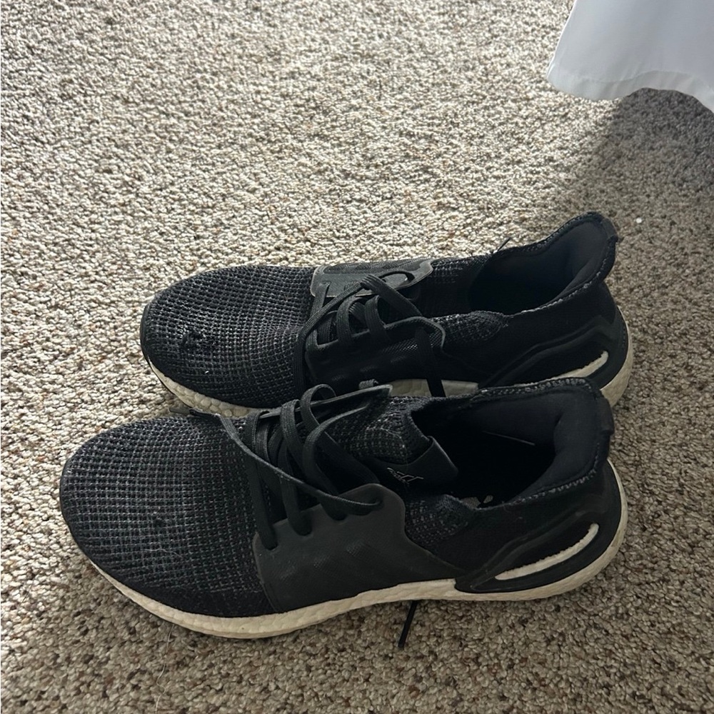 adidas Black and White Athletic Shoes